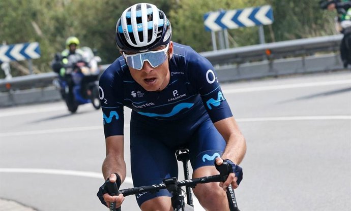 El ciclista español Iñigo Elosegui en su etapa en el Movistar Team
