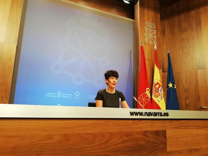 La portavoz del Gobierno de Navarra y consejera de Economía y Hacienda, Elma Saiz.