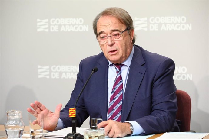 El consejero de Hacienda del Gobierno de Aragón, Carlos Pérez Anadón.