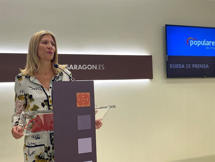 La portavoz del PP en las Cortes de Aragón, Mar Vaquero.