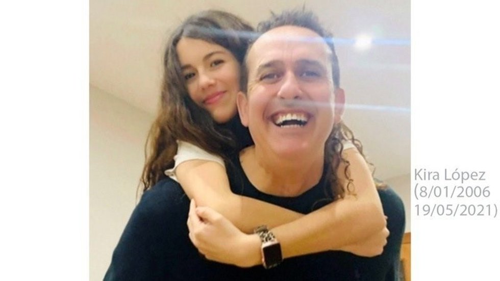 Archivo - José Manuel López con su hija Kira.
