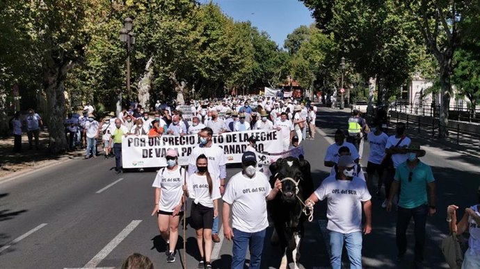 Imagen de una manifestación de COAG.