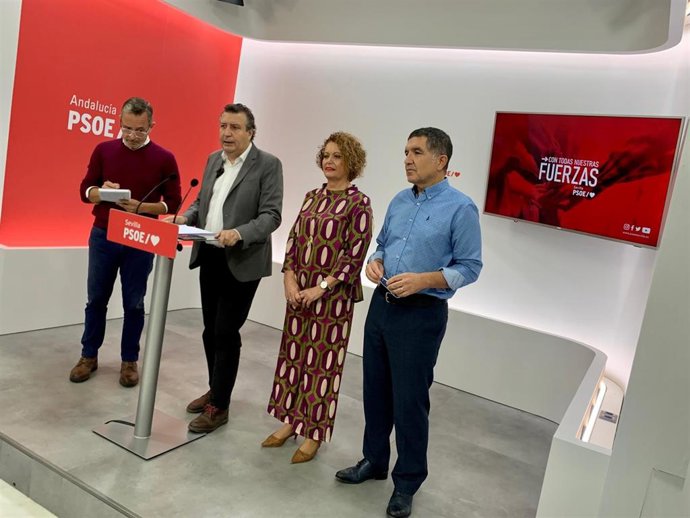 Rueda de prensa del PSOE sobre los presupuestos andaluces de 2023