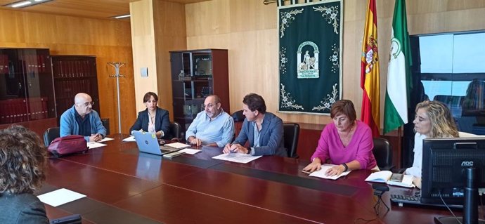 Delegado territorial de Empleo, Daniel Sánchez Román, en la reunión de la Comisión Técnica de Seguimiento de la Negociación Colectiva de la provincia de Cádiz