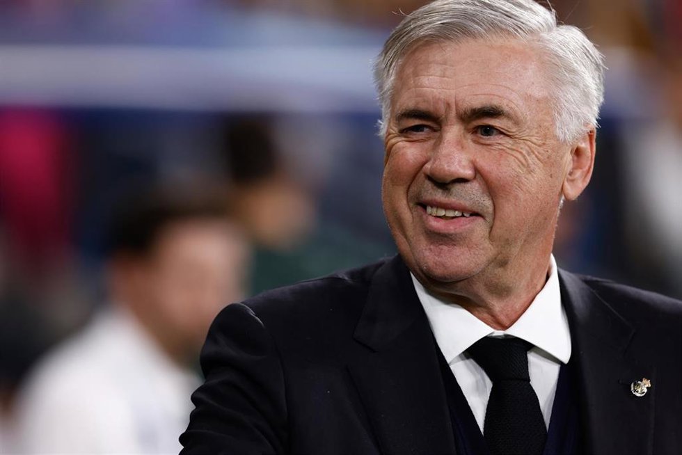 El entrenador del Real madrid, Carlo Ancelotti, durante el partido de Champions League ante el Celtic