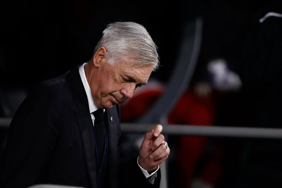 El entrenador del Real Madrid, Carlo Ancelotti, durante el partido de Liga de Campeones ante el Celtic