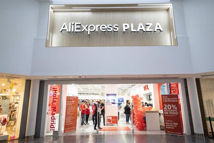 Archivo - Tienda de AliExpress en España