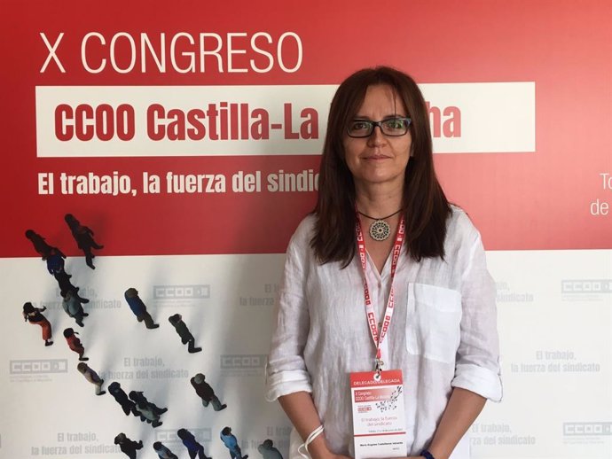 Archivo - María Ángeles Castellanos, secretaria de Políticas Sociales, Agenda 2030 y Empleo en Comisiones Obreras Castilla-La Mancha.