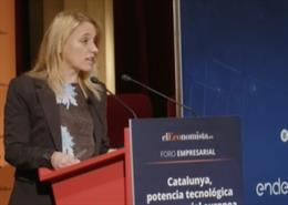 La consellera de Economía y Hacienda de la Generalitat, Natlia Mas, este jueves