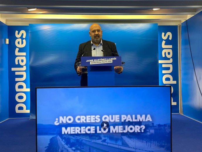 El presidente del PP de Palma, Jaime Martínez.