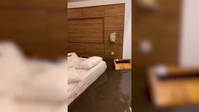 Las terribles inundaciones en un hotel de Bali que ha grabado una turista del Reino Unido