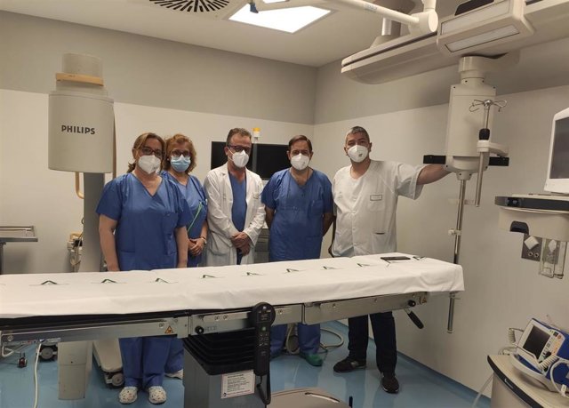 Equipo el hospital encargado de las donaciones