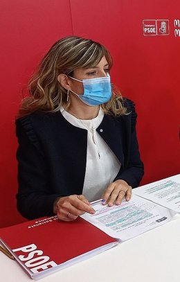 La Secretaria Provincial De Educación Del PSOE De Salamanca, Cristina López.