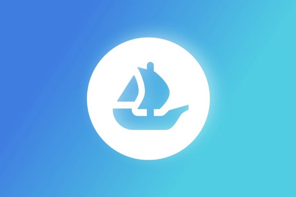 Logo del mercado de NFT OpenSea