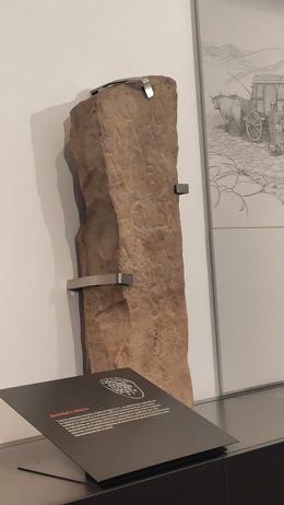 Estela de Bodocena, en el Museo Arqueológico de Asturias