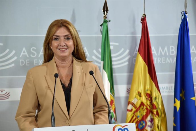 La diputada del PP en la Asamblea Pilar Pérez comparece en el parlamento regional
