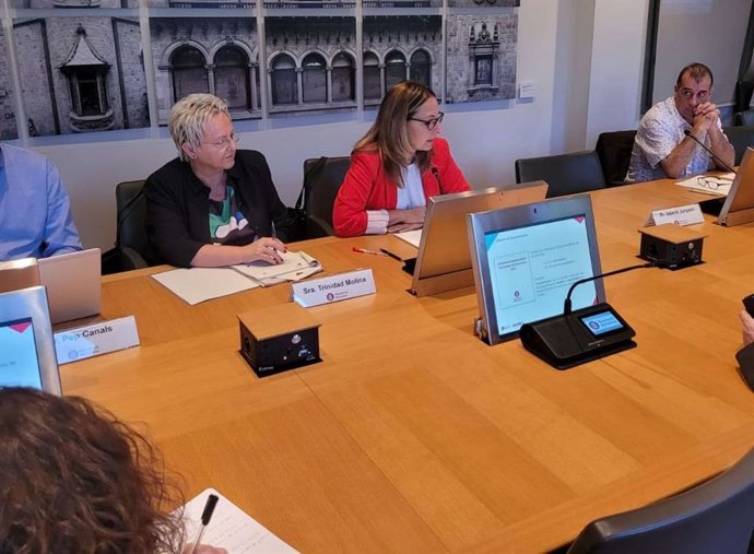 La diputada Eva Menor presenta el informe 'Estructura empresarial de la provincia de Barcelona'.