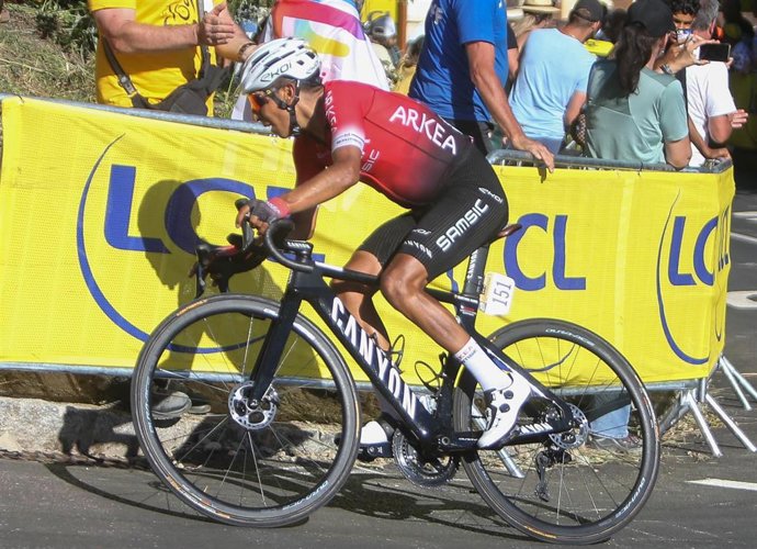 Archivo - Nairo Quintana of Team Arkéa Samsic during the Tour de France 2022, cycling race stage 12, Brianon - Alpe d'Huez (165,5 Km) on July 14, 2022 in Huez, France - Photo Laurent Lairys / DPPI