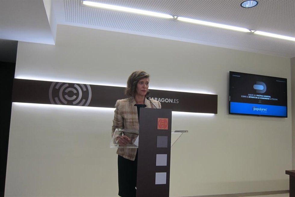 La portavoz adjunta del PP en las Cortes de Aragón, Marián Orós.