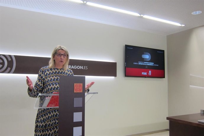 La portavoz adjunta del PSOE Aragón, Pilimar Zamora.