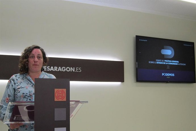 La portavoz de Podemos, Marta de Santos.