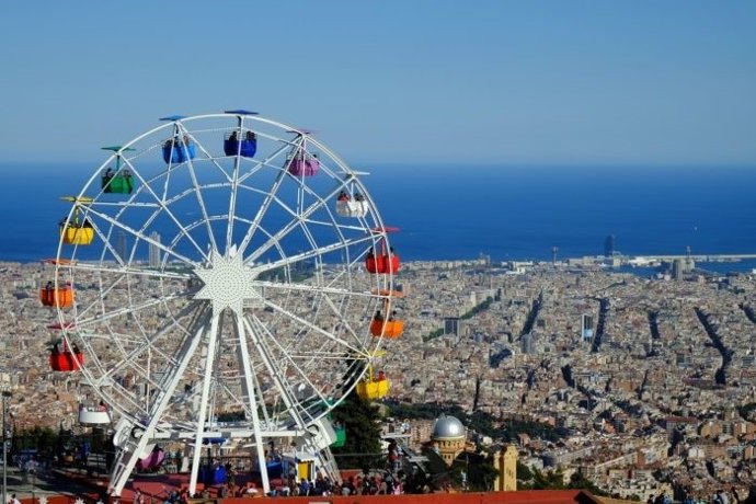 El parc d'atraccions Tibidabo de Barcelona