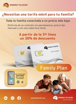 Ahorro del 20% a partir de tres líneas con tarifa Unlimited.