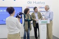 PP destaca que Moreno "garantiza" destinar a Huelva de más de 100 millones