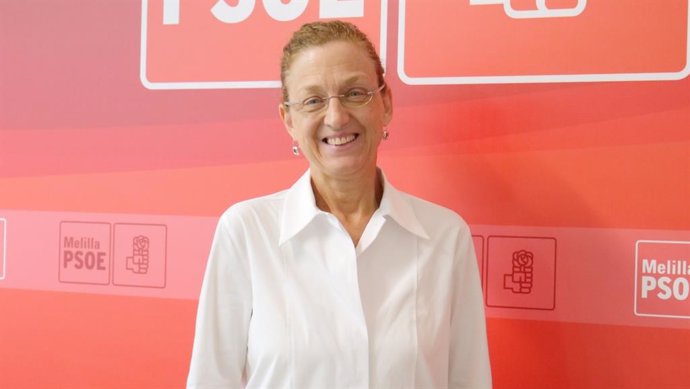 La actual secretaria general del Partido Socialista de Melilla-PSOE y vicepresidenta primera de la Ciudad, Gloria Rojas