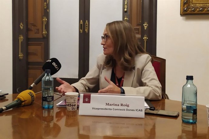 La abogada Marina Roig, vicepresidenta de la comisión de mujeres del Colegio de la Abogacía de Barcelona (Icab), el 3 de octubre de 2022.