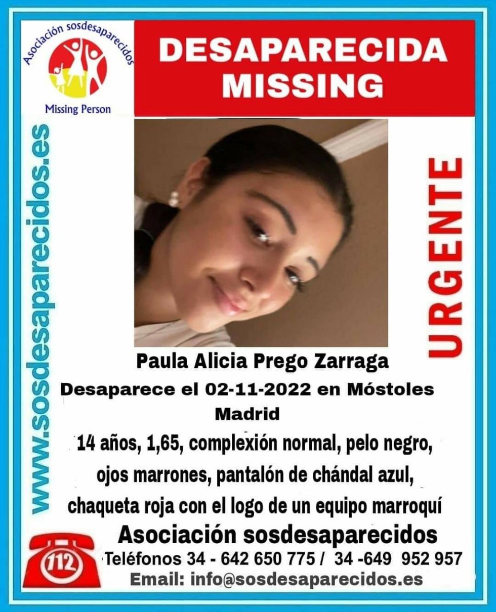 Buscan a una chica de 14 años desaparecida desde ayer en Móstoles