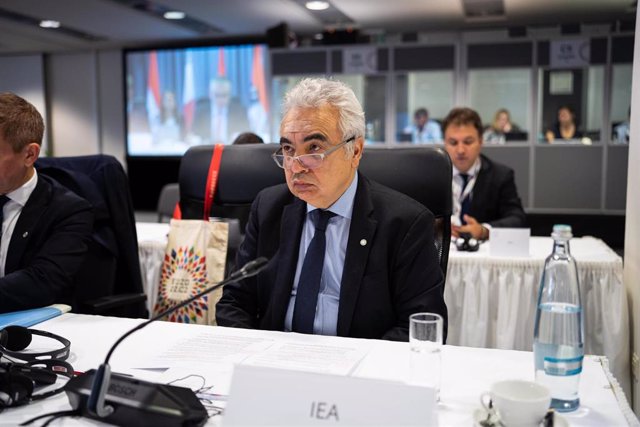 HANDOUT - 12 October 2022, Czech Republic, Prague: International Energy Agency (IEA) Executive Director Fatih Birol, attends the European Union Energy Ministers Informal meeting in Prague. Photo: -/European Council/dpa - ATTENTION: editorial use only and 