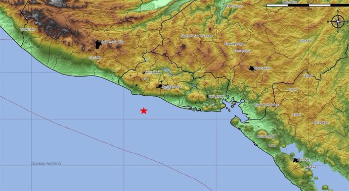 Terremoto de 6 grados frente a las costas de El Salvador