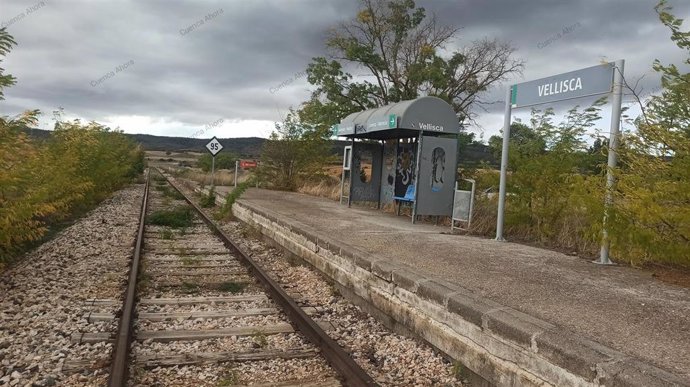 Vías del tren Aranjuez-Cuenca-Utiel