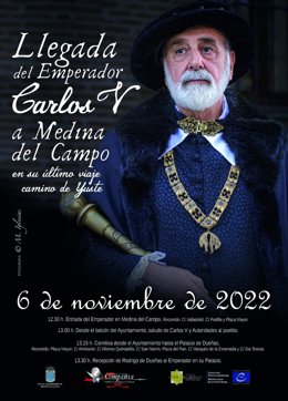 Cartel anunciador de los actos con motivo de la llegada de Carlos V a Medina del Campo.