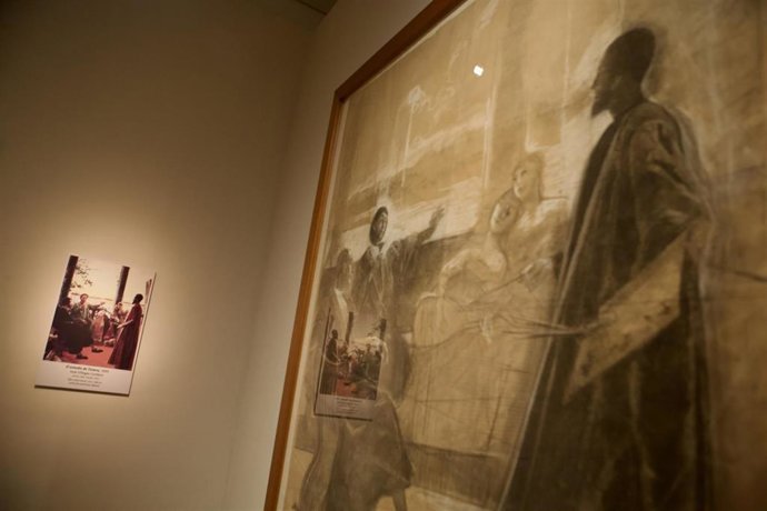 Np Consejería De Turismo, Cultura Y Deporte El Museo De Bellas Artes De Sevilla Presenta La Restauración De El Estudio De Tiziano, Un Boceto Para Óleo De José Villegas