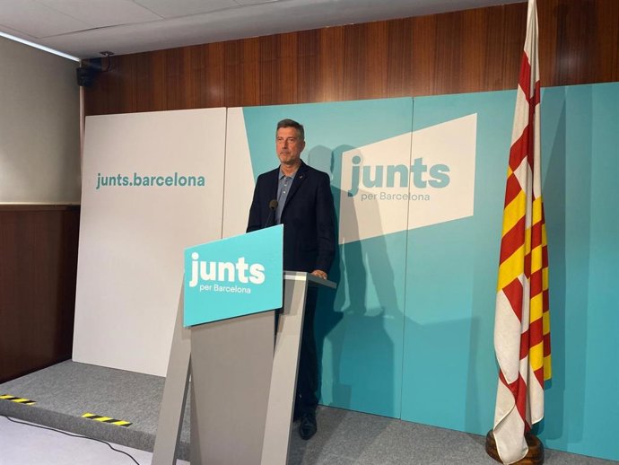 El portavoz del grupo municipal de Junts en el Ayuntamiento de Barcelona, Jordi Martí.