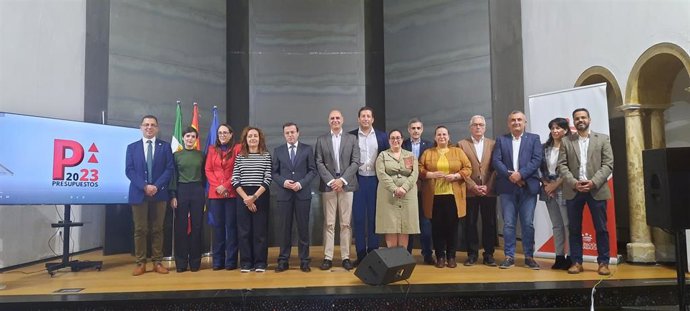 Presentación de los presupuestos de la Diputación de Badajoz.