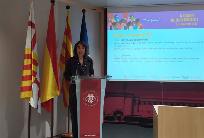 La consellera de Justicia, Derechos y Memoria, Gemma Ubasart, el viernes 4 de octubre de 2022.