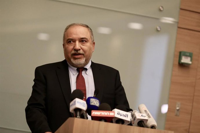 Archivo - El líder de Yisrael Beitenu y ministro de Finanzas de Israel, Avigdor Lieberman