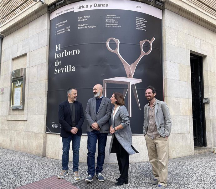 Presentación de la ópera 'El barbero de Sevilla', en el marco de la II Temporada de Lírica y Danza, organizada por el Gobierno de Aragón con la colaboraciónd el Ayuntamiento de Zaragoza.