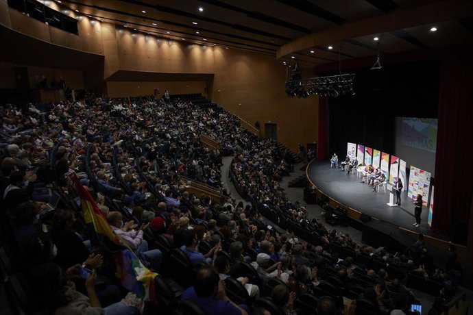 Archivo - Mitin final de la Universidad de Otoño, organizada por Podemos, en el Auditorio Pilar Bardem, en Rivas-Vaciamadrid, a 10 de octubre de 2021, en Madrid (España).