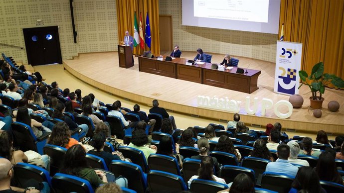Acto inaugural del curso académico de los programas de máster de la Universidad Pablo de Olavide de Sevilla.