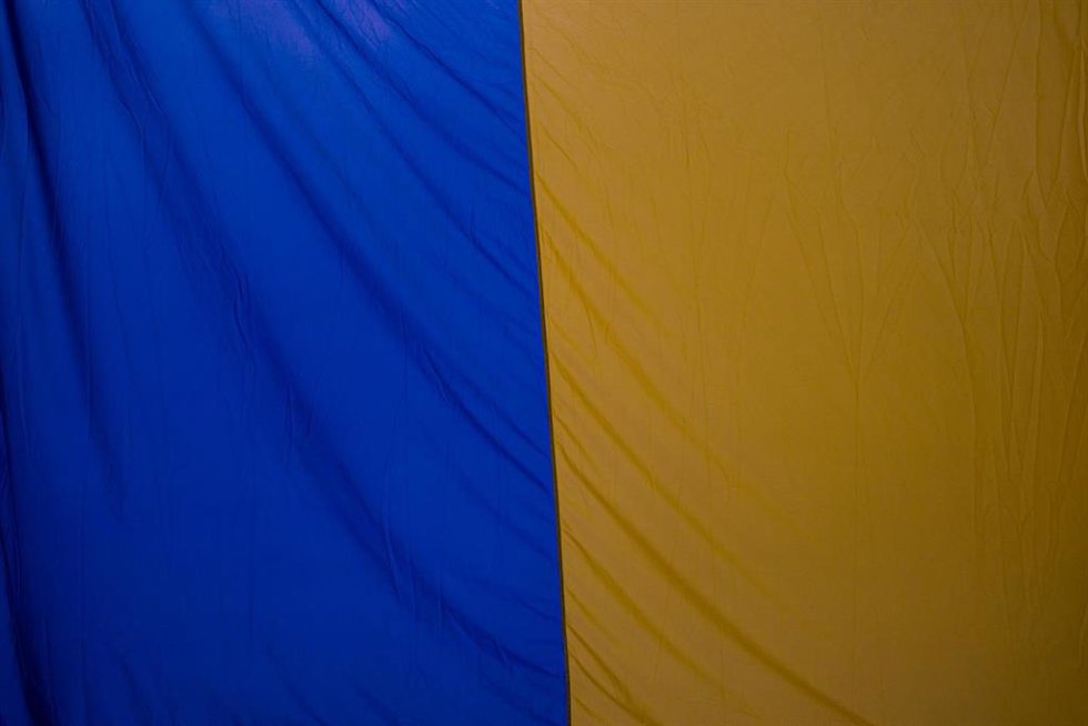 Archivo - Bandera de Ucrania en una imagen de archivo 