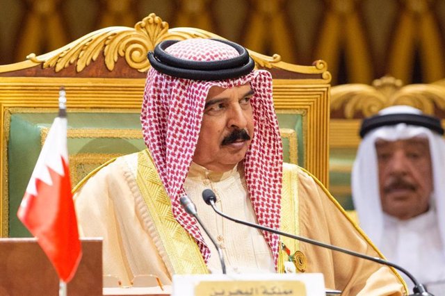 Archivo - El rey de Bahréin, Hamad bin Isa al Jalifa