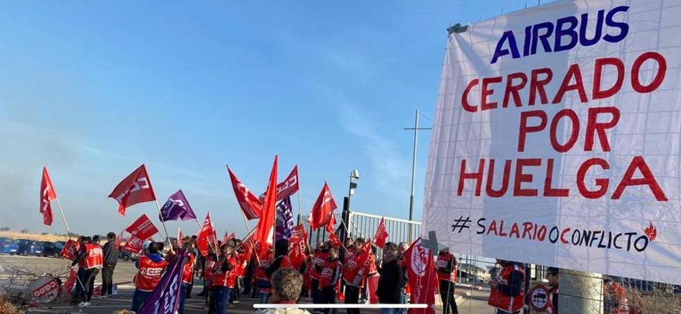 Huelga Airbus Albacete