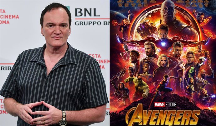 Quentin Tarantino y el cartel de Vengadores: Infinity War (2018) de Marvel