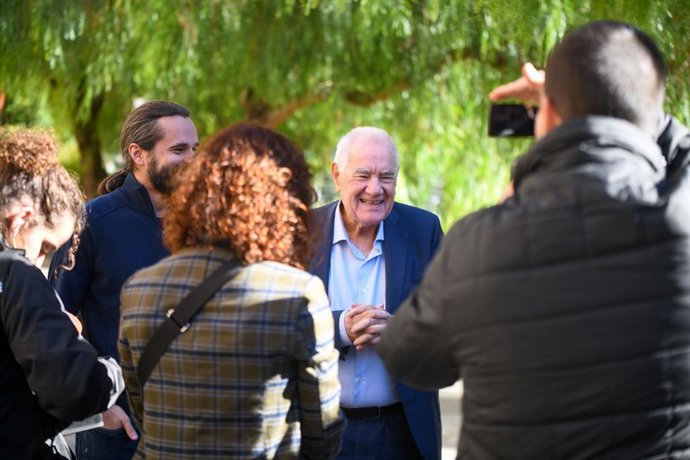 Gerard Gómez del Moral i Ernest Maragall durant la Jornada