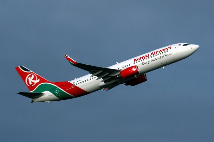 Archivo - Avión de Kenya Airways (Imagen de archivo)