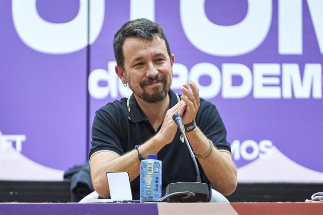 El exlíder de Podemos Pablo Iglesias durante la celebración de la 'Uni de otoño' en la Facultad de Ciencias Políticas de la Universidad Complutense de Madrid, a 5 de noviembre de 2022, en Madrid (España). 